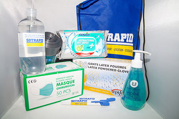 Le kit sanitaire covid de Sotrapid